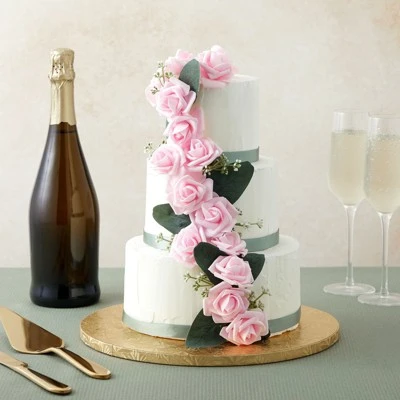 Bright Creations 200 Pack Light Pink Artificial Flower Heads, 2 Inch Stemless Fake Foam Roses for Wall Decorations, Weddings, Bouquets 4 Bright Creations 200 Pack Light Pink Artificial Flower Heads, 2 Inch Stemless Fake Foam Roses for Wall Decorations, Weddings, Bouquets - Image 2