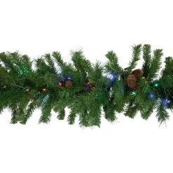 Northlight 9' x 16" Pre-Lit Red Pine Artificial Christmas Garland, Multi LED Lights -Northlight Christmas Store GUEST 00e2d46c 64a7 46a8 8038 a2cb788ed5e9