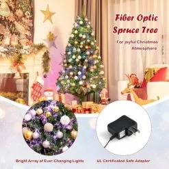 Costway 6ft Pre-lit Fiber Optic PVC Artificial Christmas Tree w/ 617 Branch Tips 18 Costway 6ft Pre-lit Fiber Optic PVC Artificial Christmas Tree w/ 617 Branch Tips -Northlight Christmas Store GUEST 012874b1 2495 4e9d 9021 0ecdd30e9cd7