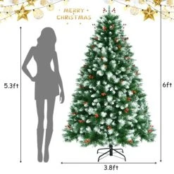 Tangkula Lifelike Christmas Pine Tree, Artificial Hinged Xmas Tree W/ Pine Needles & PVC Tips -Northlight Christmas Store GUEST 015f3cd7 2a1a 4c27 96a4 c75b8c9e8b0c