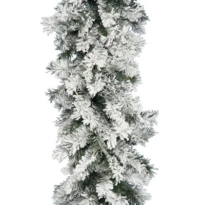Vickerman Artificial Flocked Alaskan Garland 3 Vickerman Artificial Flocked Alaskan Garland