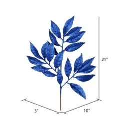 Vickerman 21" Glitter Bay Leaf Aritificial Christmas Spray