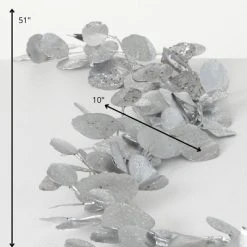 Sullivans Artificial Sheer Silver-Dollar Garland Silver 3.5"H 5 Sullivans Artificial Sheer Silver-Dollar Garland Silver 3.5"H -Northlight Christmas Store GUEST 034546f3 7a3d 433a 8518 8a3506abb4e0