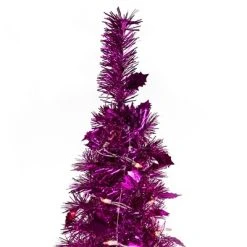 Northlight 6' Pre-Lit Pink Tinsel Pop-Up Artificial Christmas Tree, Clear Lights -Northlight Christmas Store GUEST 042c6b43 0b03 4bb8 91bd 09e73876d760