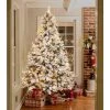 LuxenHome 7ft Pre-Lit LED Artificial Flocked Full Spruce Christmas Tree -Northlight Christmas Store GUEST 049b3a06 bc8a 400e 9c74 6a7fd32d4b0b