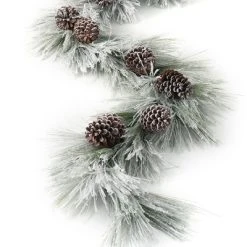 Sullivans Artificial Flocked Long Needle Garland 72"L Green -Northlight Christmas Store GUEST 04af89e8 0fa8 4453 8d91 ef269de2c161