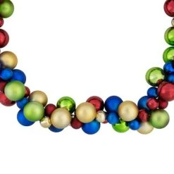 Northlight 6' Multi-Color 2-Finish Shatterproof Ball Christmas Garland 9 Northlight 6' Multi-Color 2-Finish Shatterproof Ball Christmas Garland -Northlight Christmas Store GUEST 04ee20ec 8f74 45a9 aaec 1fc8f11c62a4