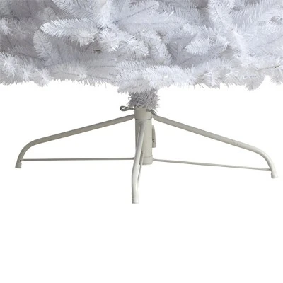 Nearly Natural 10-ft Slim White Artificial Christmas Tree with 800 Warm White LED Lights and 2420 Bendable Branches 7 Nearly Natural 10-ft Slim White Artificial Christmas Tree with 800 Warm White LED Lights and 2420 Bendable Branches - Image 5