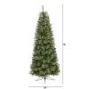 6.5ft Nearly Natural Pre-Lit Cashmere Artificial Christmas Tree Warm White Lights