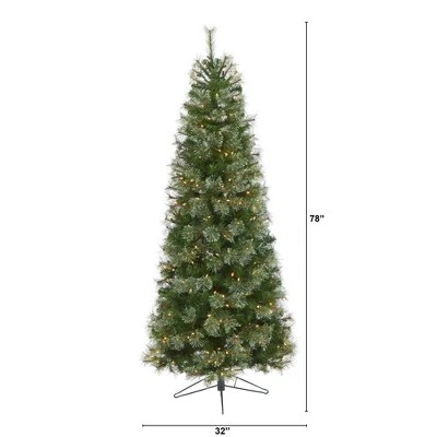 6.5ft Nearly Natural Pre-Lit Cashmere Artificial Christmas Tree Warm White Lights 3 6.5ft Nearly Natural Pre-Lit Cashmere Artificial Christmas Tree Warm White Lights