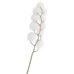Northlight 24" White Glittered Pom Pom Artificial Christmas Spray 7 Northlight 24" White Glittered Pom Pom Artificial Christmas Spray -Northlight Christmas Store GUEST 05c94b7d 9df0 48ba ac4d 448a0abc1a18