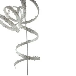 Northlight 62"White Glitter Curly Decorative Christmas Pick