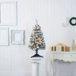 3ft Nearly Natural Pre-Lit LED Flocked Rock Springs Spruce Artificial Christmas Tree Clear Lights -Northlight Christmas Store GUEST 05ce5b37 b5d9 4e79 b980 7fbf43b9bcdf