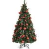 Tangkula Pre-lit Artificial Christmas Tree Includes LED Lights & Branch Tips -Northlight Christmas Store GUEST 06c8b24e 068c 4cdf b968 1dc8c0e12bac