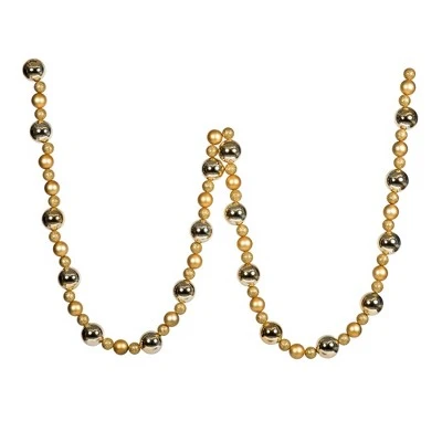 Vickerman 9' Assorted Christmas Ball Ornament Garland 5 Vickerman 9' Assorted Christmas Ball Ornament Garland - Image 3