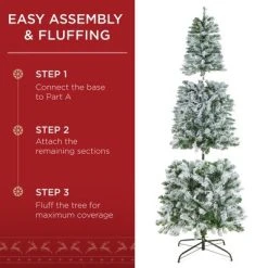 Best Choice Products Pre-Lit Artificial Snow Flocked Pencil Christmas Tree Holiday Decoration -Northlight Christmas Store GUEST 07d911b0 1ea4 4e00 bcdd 4075c9573fe8
