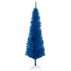 HOMCOM 70.75" Artificial Pencil Christmas Tree, Slim Xmas Tree with 390 Realistic Branch Tips and Plastic Stand -Northlight Christmas Store GUEST 08111bf9 c932 4e01 a615 9a23dd02bae2