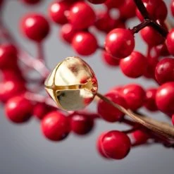 4'L Sullivans Berry And Bell Garland, Red Christmas Garland