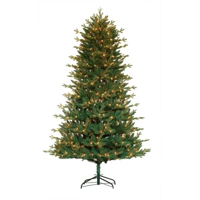 Haute Decor 7ft Pre-Lit Spruce Full Artificial Christmas Tree Cardona Blue - Haute Décor 3 Haute Decor 7ft Pre-Lit Spruce Full Artificial Christmas Tree Cardona Blue - Haute Décor