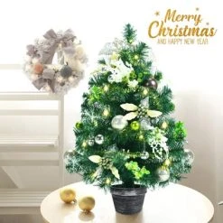 Tangkula 2ft Pre-lit Tabletop Christmas Tree Mini Artificial Evergreen Christmas Tree with Timer & Rich Ornaments -Northlight Christmas Store GUEST 089c508c c701 4923 b434 4ff2bff6fed8