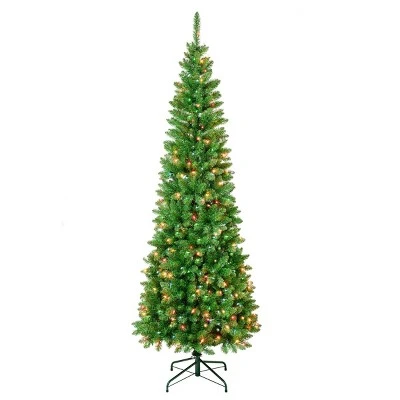 National Tree Company First Traditions Pre-Lit Pencil Rowan Hinged Artificial Christmas Tree Multicolor Lights 7 National Tree Company First Traditions Pre-Lit Pencil Rowan Hinged Artificial Christmas Tree Multicolor Lights - Image 5