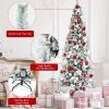 Tangkula 8FT Slim Pencil Tree Hinged Artificial Christmas Tree W/ 807 Branches Tips -Northlight Christmas Store GUEST 08f3eef4 abde 45d9 a78a e6ae92095b56