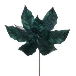 Vickerman 11" Velvet and Glitter Mesh Poinsettia Flower on Steem -Northlight Christmas Store GUEST 090cfcdd 42fc 411c 8a3a d51769ef2344