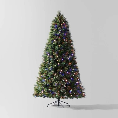 7.5' Pre-lit Virginia Pine Artificial Christmas Tree Dual Color Lights - Wondershop™ 5 7.5' Pre-lit Virginia Pine Artificial Christmas Tree Dual Color Lights - Wondershop™ - Image 3
