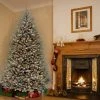 7.5ft Pre-lit Full Dunhill Blue Fir Hinged Artificial Christmas Tree Clear Lights - National Tree Company