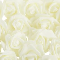 Juvale 100 Pack Ivory Artificial Rose Flower Heads, 3 Inch Stemless Flowers for Weddings, Bouquets, DIY Crafts -Northlight Christmas Store GUEST 0a52f93e 5f52 4e4c 90a8 d1b3070fa937