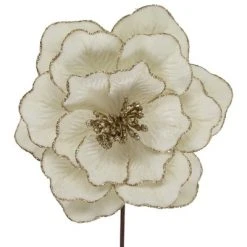 Northlight 24" Glittered Cream Magnolia Christmas Stem Spray 6 Northlight 24" Glittered Cream Magnolia Christmas Stem Spray -Northlight Christmas Store GUEST 0a978870 7b59 4234 87fa d5f18f94e2e0