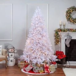7.5ft Sterling Tree Company Full White Parkview Pine with 600 Color Changing LED Lights Artificial Christmas Tree -Northlight Christmas Store GUEST 0befd52b ebf1 4ffc 8996 8404dd5c02b3