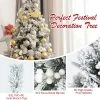Tangkula Artificial Snow Flocked Christmas Tree 6FT Hinged Christmas Tree W/ 631 Branch Tips -Northlight Christmas Store GUEST 0c8b6034 8445 4628 8f06 3af1f0aa2371