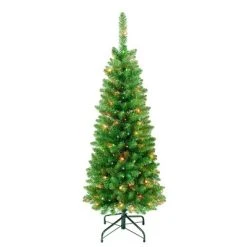 National Tree Company First Traditions Pre-Lit Pencil Rowan Hinged Artificial Christmas Tree Multicolor Lights 9 National Tree Company First Traditions Pre-Lit Pencil Rowan Hinged Artificial Christmas Tree Multicolor Lights -Northlight Christmas Store GUEST 0c954f13 a6e6 4577 8021 a91cb07dfeea