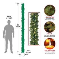National Tree Company Pre-Lit Artificial Christmas Garland, Green, Winchester Pine, White Lights, Plug In, Christmas Collection, 9 Feet 8 National Tree Company Pre-Lit Artificial Christmas Garland, Green, Winchester Pine, White Lights, Plug In, Christmas Collection, 9 Feet -Northlight Christmas Store GUEST 0d1692d1 cbc5 4833 88cc 39be43fb7487