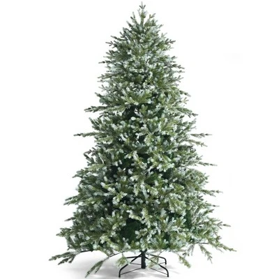 Costway 8ft Hinged Artificial Christmas Spruce Tree w/ 1658 Mixed PE & PVC Tips 10 Costway 8ft Hinged Artificial Christmas Spruce Tree w/ 1658 Mixed PE & PVC Tips - Image 8