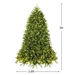 Tangkula 5'Artificial Green PVC Christmas Fir Tree w/ Metal Stand and 450 LED Lights -Northlight Christmas Store GUEST 0d3c11e2 45de 418b b43f e41fae293d9f
