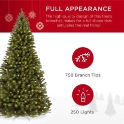 Best Choice Products Pre-Lit Spruce Artificial Christmas Tree w/ Easy Assembly, Metal Hinges & Foldable Base -Northlight Christmas Store GUEST 0d3e3978 566b 4eea a5ae 96e80fc73ac0