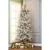 LuxenHome 7Ft Pre-Lit LED Artificial Flocked Slim Fir Christmas Tree -Northlight Christmas Store GUEST 0de4b119 5368 478b b064 d15cf7185326