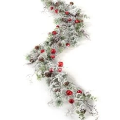 Sullivans 6' Flocked Pine & Bell Artificial Garland 72"L Green 7 Sullivans 6' Flocked Pine & Bell Artificial Garland 72"L Green -Northlight Christmas Store GUEST 0e8eead0 0062 472d 8e43 e69783255604