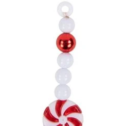 Northlight 9' Red and White Peppermint Candy Beaded Christmas Garland, Unlit -Northlight Christmas Store GUEST 0e9e8172 8b2c 4683 b15c 9211d3cfa09b