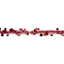 Northlight 50' x 1.5" Red Tinsel Christmas Garland with Polka Dots - Unlit -Northlight Christmas Store GUEST 0ed3b826 ca96 4a99 83ee 09a8bcc104e1
