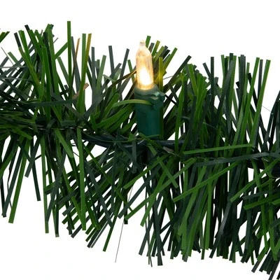 Northlight 18' x 3" Pre-Lit Pine Artificial Christmas Garland, Warm White LED Lights 6 Northlight 18' x 3" Pre-Lit Pine Artificial Christmas Garland, Warm White LED Lights - Image 4