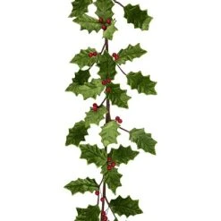 Northlight 43" Glittered Holly with Berry Christmas Garland -Northlight Christmas Store GUEST 1004bdca 24af 4006 83f9 7c2ac17f9d62