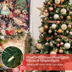 Costway 7.5FT Pre-Lit Artificial Christmas Tree 1242 Tips w/100 Ornaments and 250 Lights -Northlight Christmas Store GUEST 102f2095 0107 4c1e 9b29 7c45dc5b1f5f