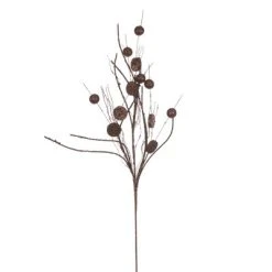 Vickerman 33" Ball and Coin Glitter Twig Spray -Northlight Christmas Store GUEST 1086dd26 26ea 49fa 9e71 d774a5b18d56