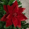 Northlight 24" Red Glittered Poinsettia Christmas Stem Spray -Northlight Christmas Store GUEST 10bcae91 35b4 4724 a02f 45ead4372ea9