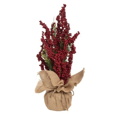 Transpac Foam 20 in. Red Christmas Berry Tree 3 Transpac Foam 20 in. Red Christmas Berry Tree