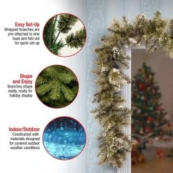 National Tree Company Artificial Christmas Garland, Green, Glittery Pine, Decorated With Pine Cones, Frosted Branches, Christmas Collection, 6 Feet -Northlight Christmas Store GUEST 117980be 6dab 4d62 a664 1b89078fb490