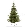 Nearly Natural 9-ft Layered Washington Spruce Artificial Christmas Tree with 750 Clear LED Lights and 2055 Bendable Branches